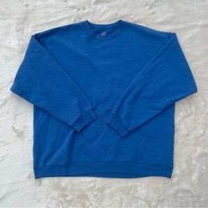 Blue Hanes Crewneck Sweatshirt